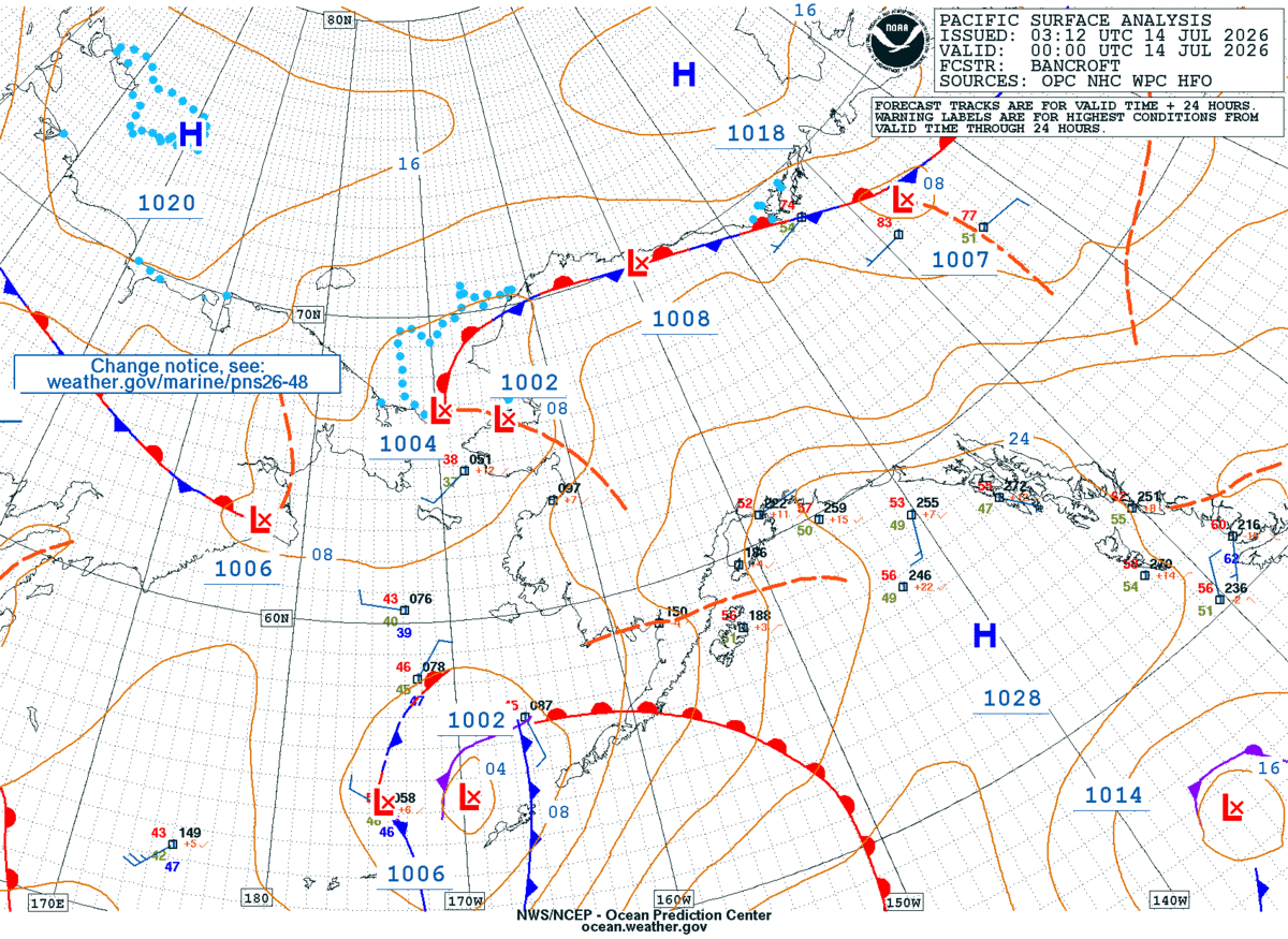 Alaska/Arctic Surface Analysis
