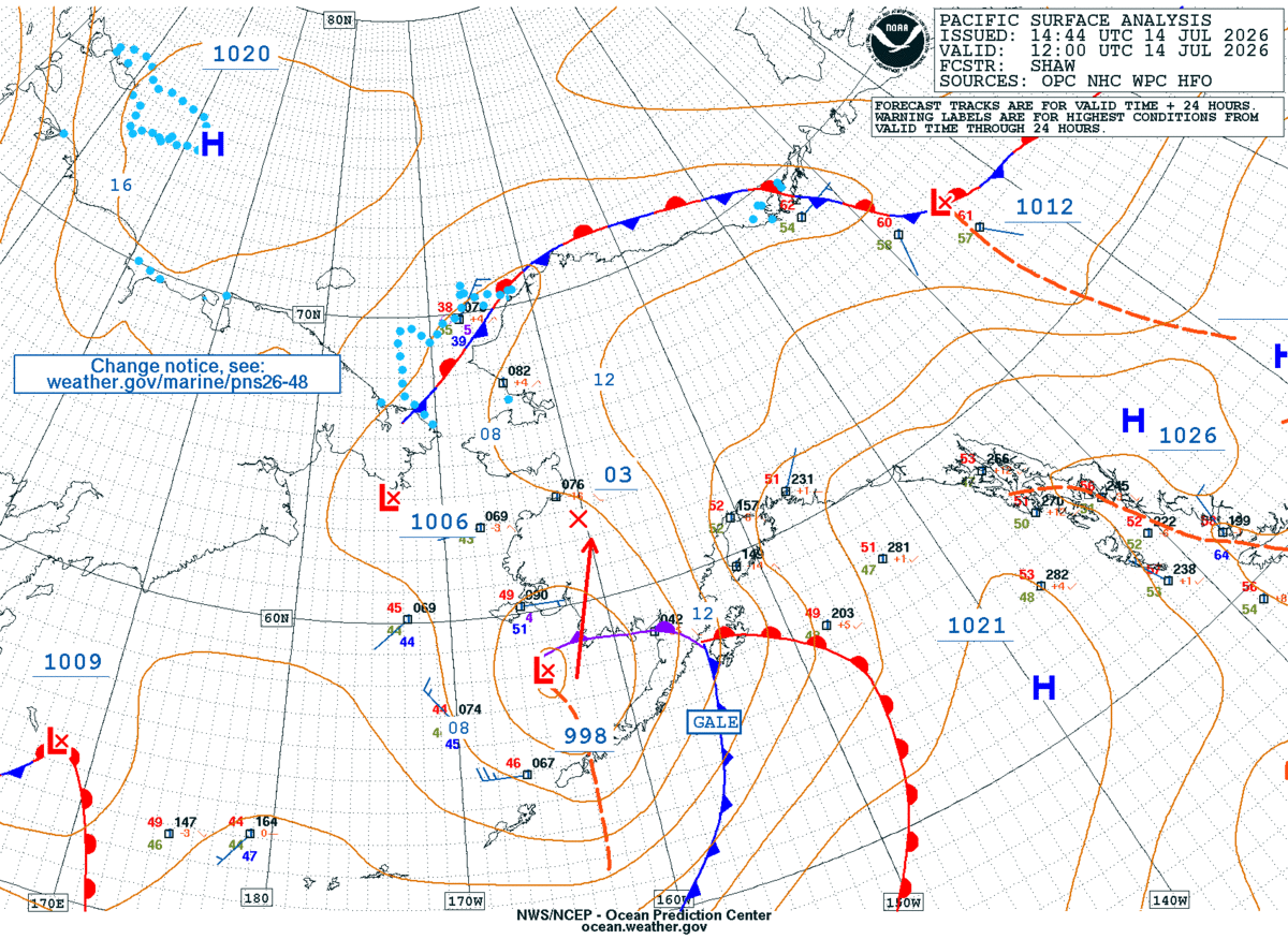 Alaska/Arctic Surface Analysis