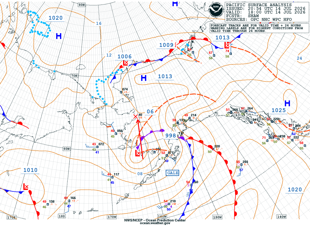 Alaska/Arctic Surface Analysis