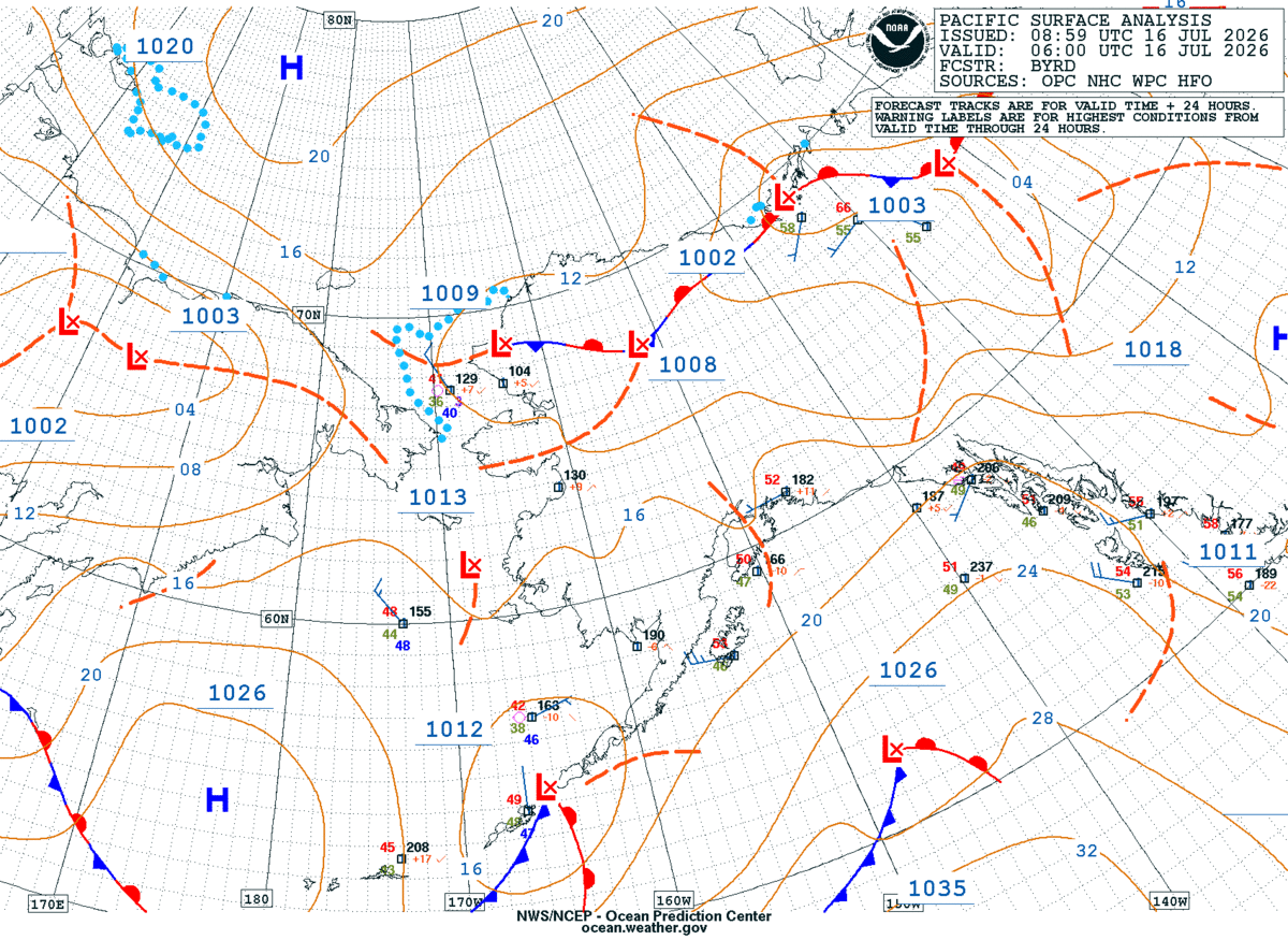 Alaska/Arctic Surface Analysis
