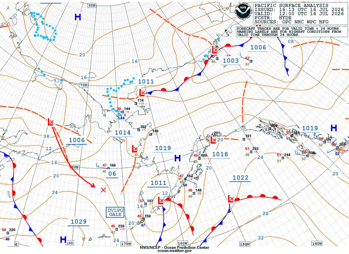 Alaska/Arctic Surface Analysis