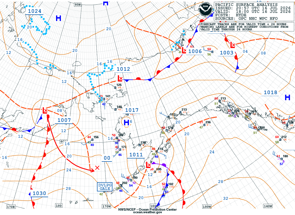 Alaska/Arctic Surface Analysis
