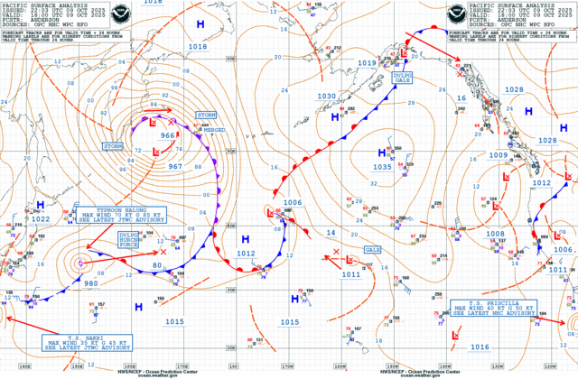 North Pacific Surface Analysis