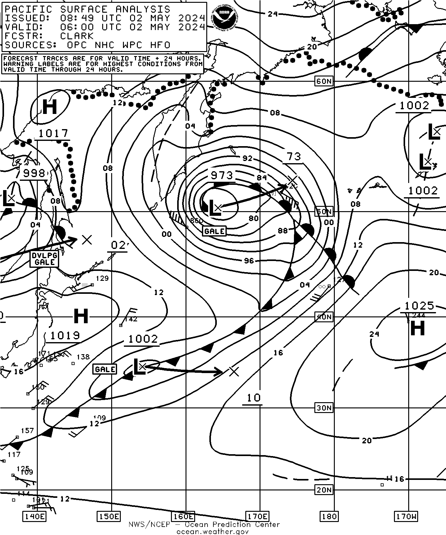 Image of West Pacific Surface Analysis