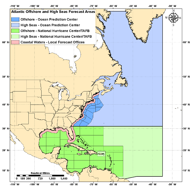 NWS Marine Forecast Areas